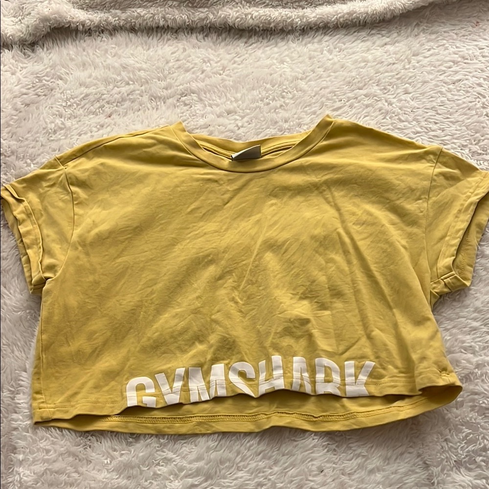 Gym shark cropped tee